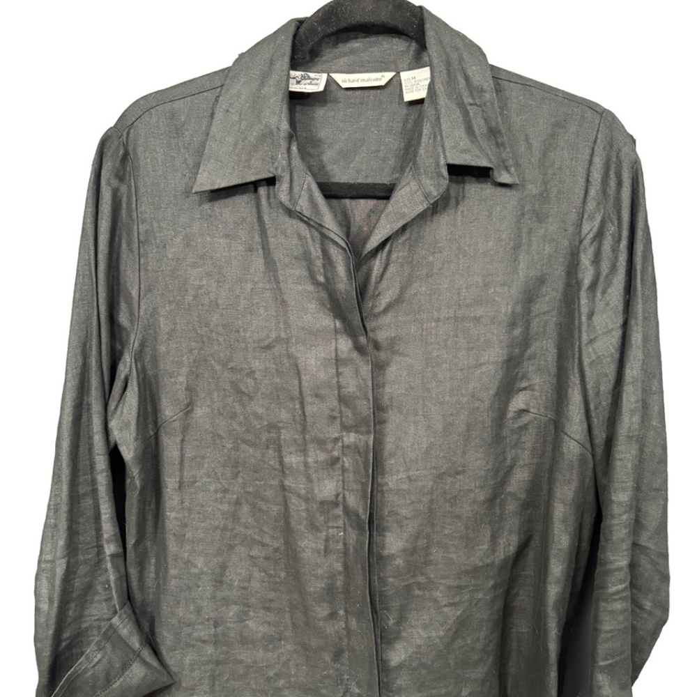Richard Malcolm Linen size M, charcoal grey